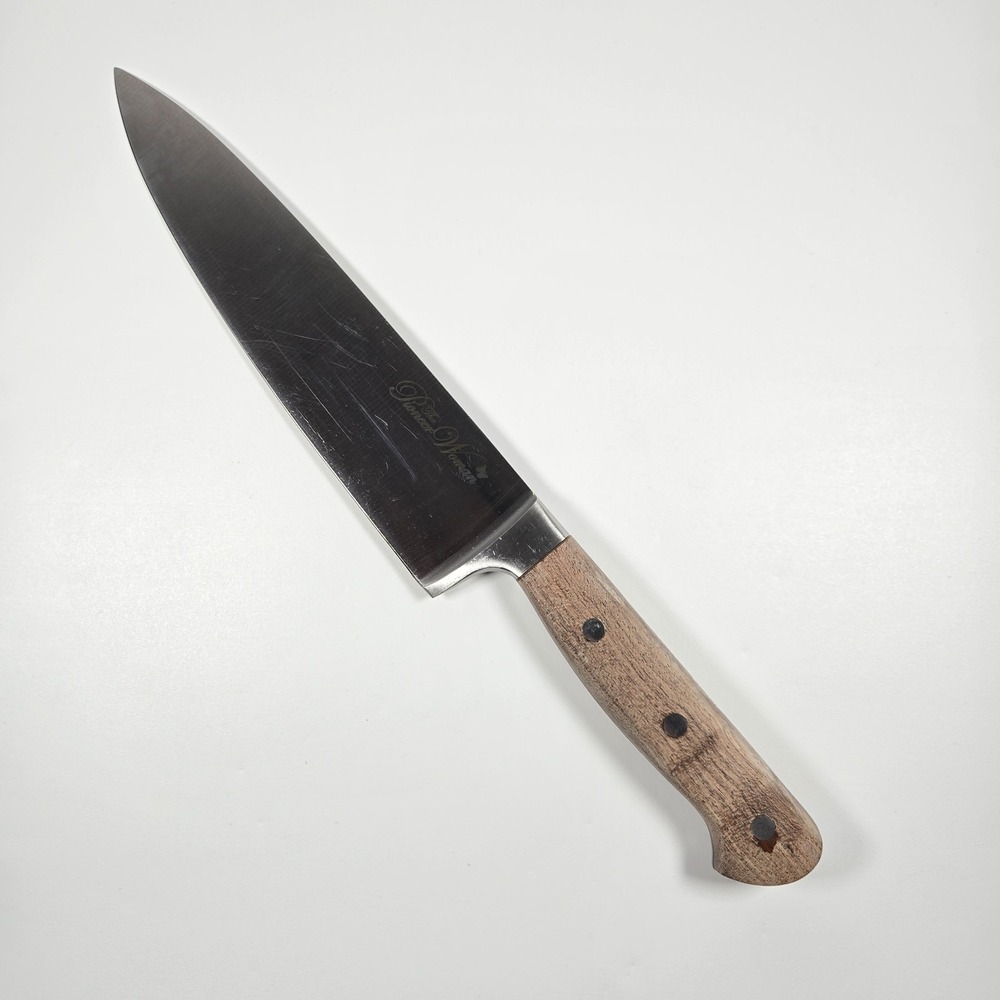 NICE‎ Pioneer Woman Chef's Knife Wood Handle Stainless Steel Blade Full Tang